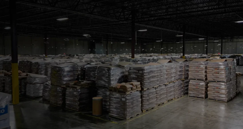 Stacks of pallets in a 3PL warehouse Indianapolis showing efficient storage and optimized processes.