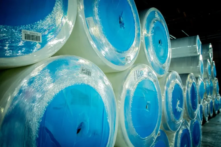 Forklift operating inside Terre Haute warehouse offering industrial logistics and supply chain services