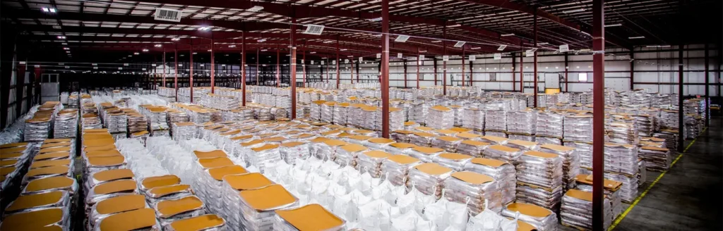 Agriculture bulk storage facility in Indiana managed by a top 3PL provider